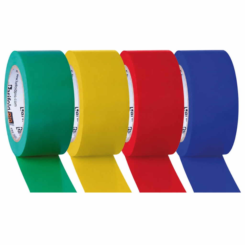 Colourful floor marking tapes